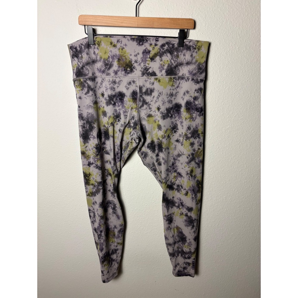 Lululemon Align High-Rise Pant 28 Radial Tie Dye Mauve Grey Multi Size 18